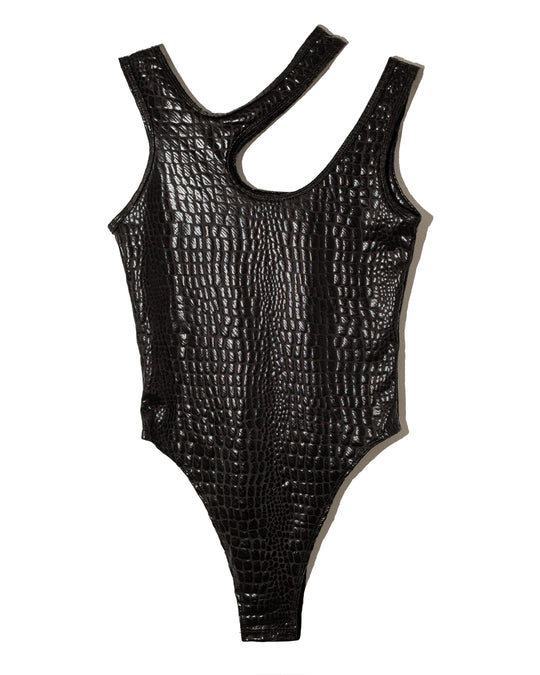 Bodysuit asímetrico croc