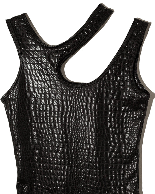 Bodysuit asímetrico croc