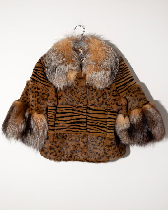 Fur short jacket