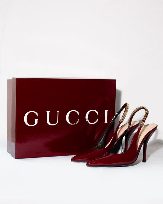 Zapatos de tacón con correa Gucci Signoria