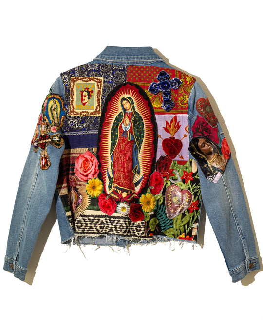 Denim jacket parches mexicanos