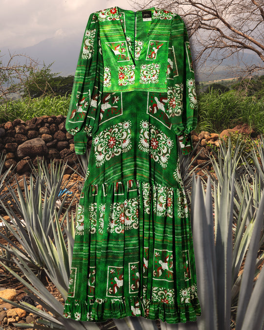 Maxi dress papel picado